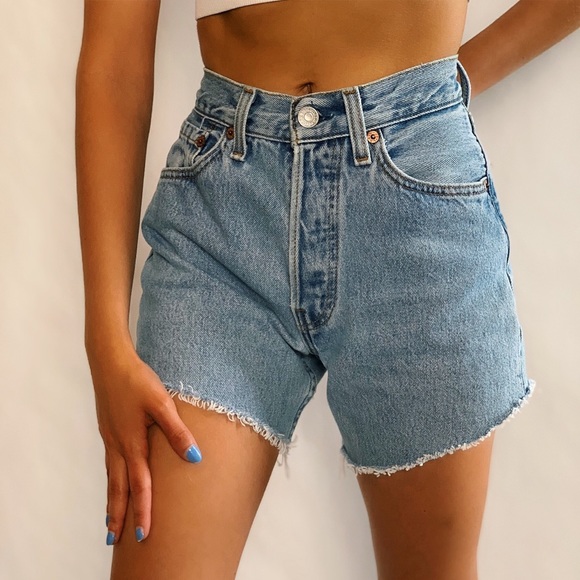 Levi's Pants - Vintage Levis frayed hem shorts size 23/24”
